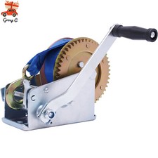 3500lbs 1588KG Boat Winch Strap Winch 10m Strap Hand Winch Trailer Winch Winch