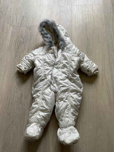 White snowsuit months baby - snowsuit, 0-3