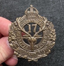 Genuine Canada 17th Battalion