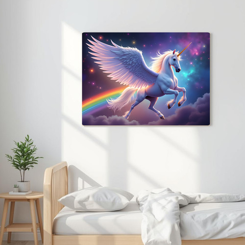 Cute unicorn pegasus poster - cute,
