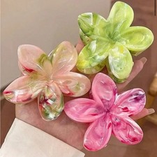 Set of Three Floral Hair Clips