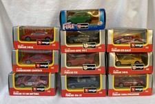 Lot Of 10 Burago Diecast Vehicles 1/43 Scale In Original Boxes Ferrari Porsche