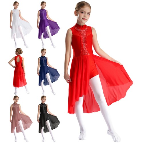 Lyrical dance costume girls - uk,