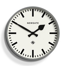 Newgate® Number Three Railway Wall Clock - Grey with Marker dial