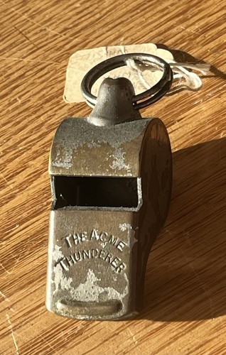 Vintage police whistle 1930s - police,