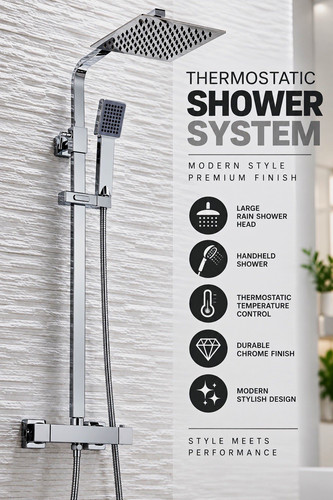 Thermostatic complete shower - thermostatic,