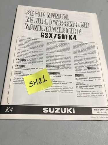 Suzuki gsx750f 2004 - suzuki,