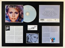 OLIVIA NEWTON JOHN - Signed - THE DEFINITE COLLECTION - Album Display Deluxe