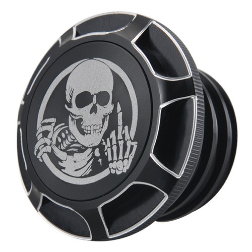 Black motorcycle skull - skull, fuel