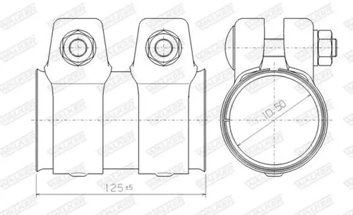 Exhaust pipe connector