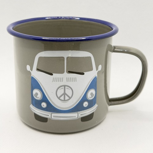 Volkswagen grey enamel - vw, mug