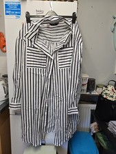 Tesco Striped Shirt Dress Size