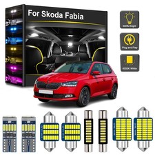 Car LED Interior Light Bulbs Package Kit For Skoda Fabia MK1 MK2 MK3 1999-2021