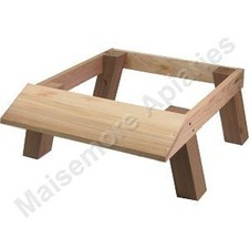 National OR Commercial Hive Stand+WBC Legs+Alighting Board-FLAT - ENGLISH CEDAR