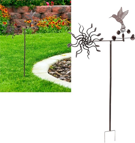 Wind sculpture spinner metal - sculpture,