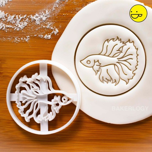 Betta fish cookie cutter - fish,