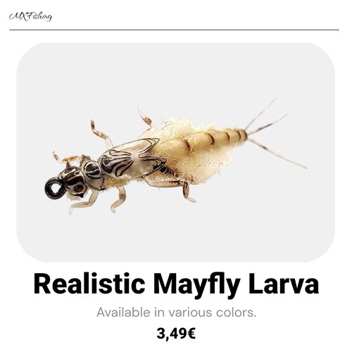 Pack realistic mayflies - pack,