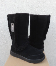 UGG SUNDANCE TALL WATERPROOF SUEDE/ SHEEPSKIN BOOTS, WOMEN US 9.5/ EUR 40.5 ~NEW