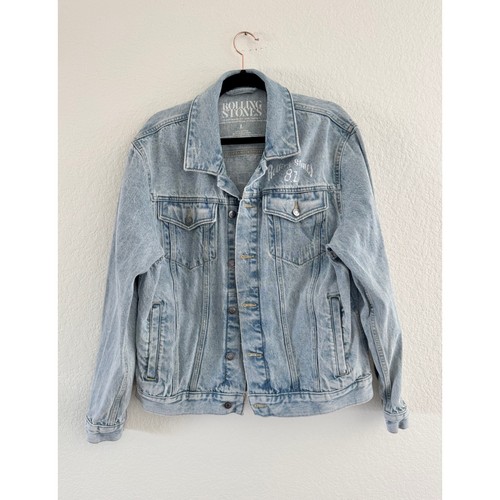Rolling stones denim jacket - rolling,