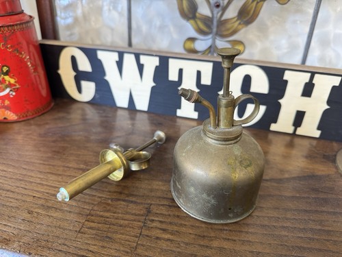 Vintage brass plant - vintage,