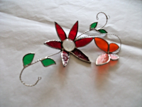 Stained glass small flower - stained,