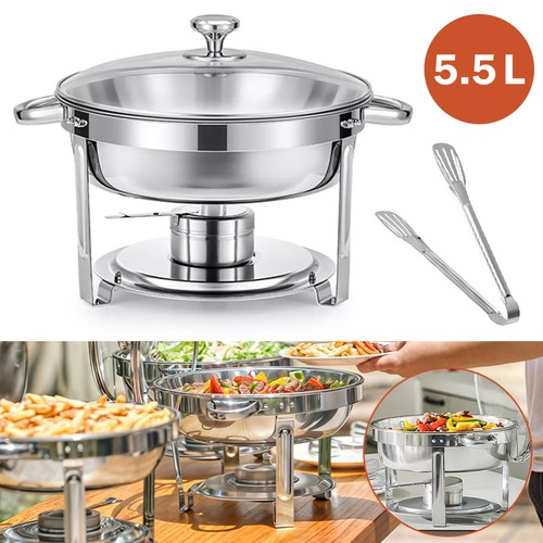 6qt round chafing - 6qt/5.5l, dish