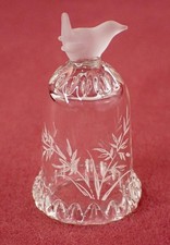 Hand Blown Glass Thimble Barrie Reginald Thompson with Bird / Wren