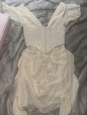 Oh Polly Ivory Corset Mini