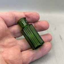 Tiny green glass - tiny, unembossed