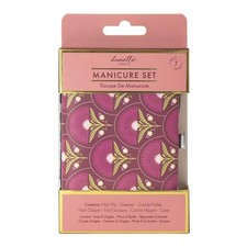 Manicure Tool Set Kit Burgundy