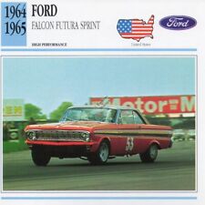 1964-1965 FORD FALCON FUTURA SPRINT Classic Car Photo/Info Maxi Card