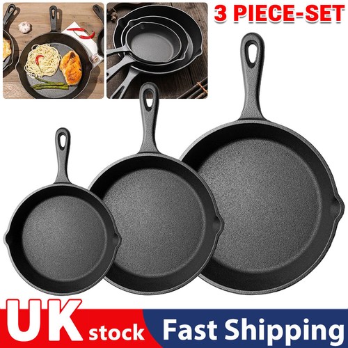 Cast iron skillet - 3x,