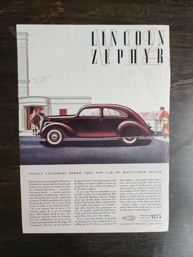 Vintage 1936 lincoln zephyr - 1936,