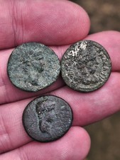 3 authentic Roman provincial bronze coins (lot F)