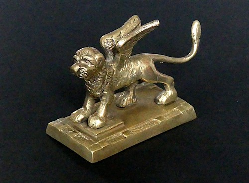 Brass winged lion st marks - lion,