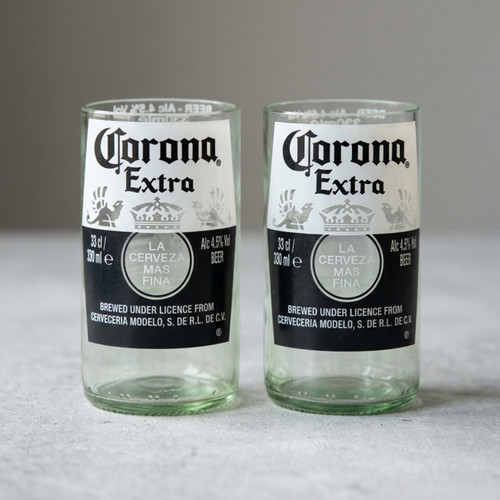 Corona glass each handmade - corona,