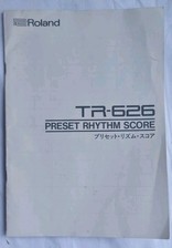 Roland TR-626 Original Drum Machine Preset Rhythm score Manual