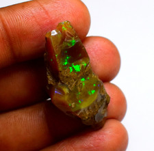 Opal Rough, Natural Green Fire