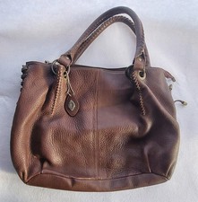 I Santi Brown Leather Handbag