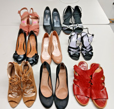 WOMEN'S SHOE BUNDLE x 9 sizes 3-9 inc M&S TOPSHOP VAN DAL DUNE