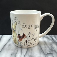 Whittard Of Chelsea Fine Bone China Mug Dogs. It’s A Dogs Life Tea Coffee Mug GC