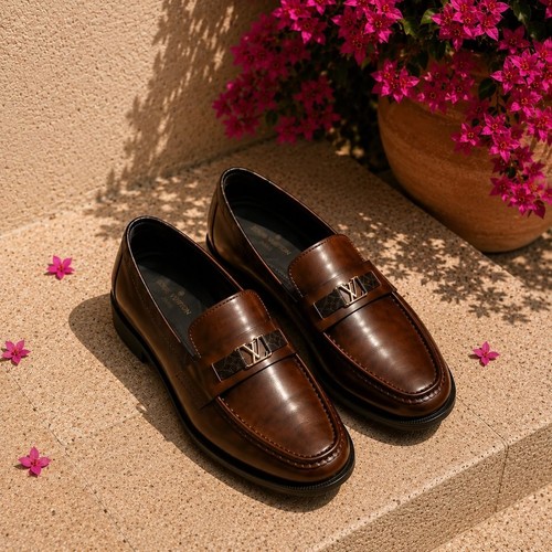 Handmade brown loafers genuine - handmade,