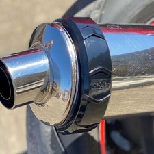 R&G Exhaust Protector Oval Black (Can Cover) Husqvarna TR650 Strada 2012 - 2013