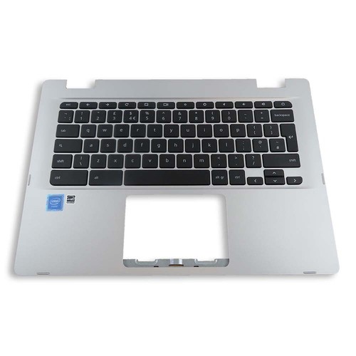 Keyboard silver palmrest - keyboard,