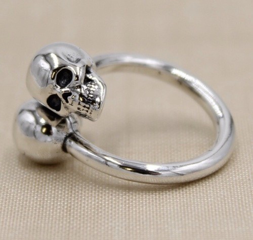 Skull ring 925 silver - skull,