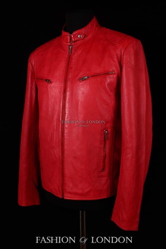 Renegade mens leather jacket - leather,