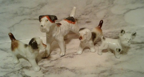 Miniature bone china dogs - 4,