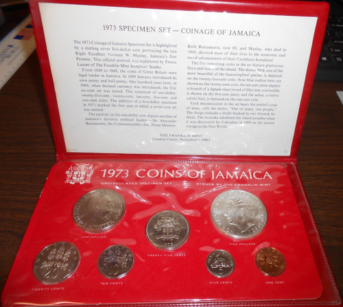 1973 coins jamaica - of,