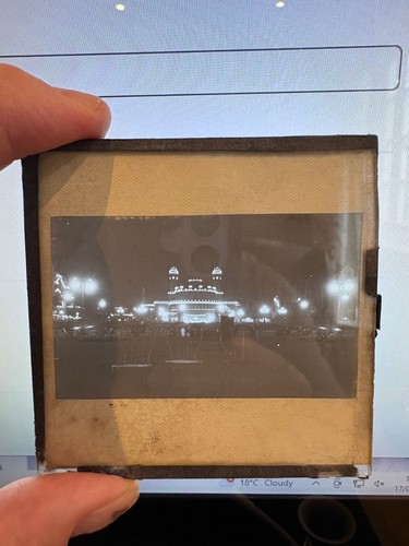 Antique magic lantern slide - antique,