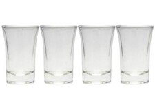 Set of 4 Clear Shot Glasses